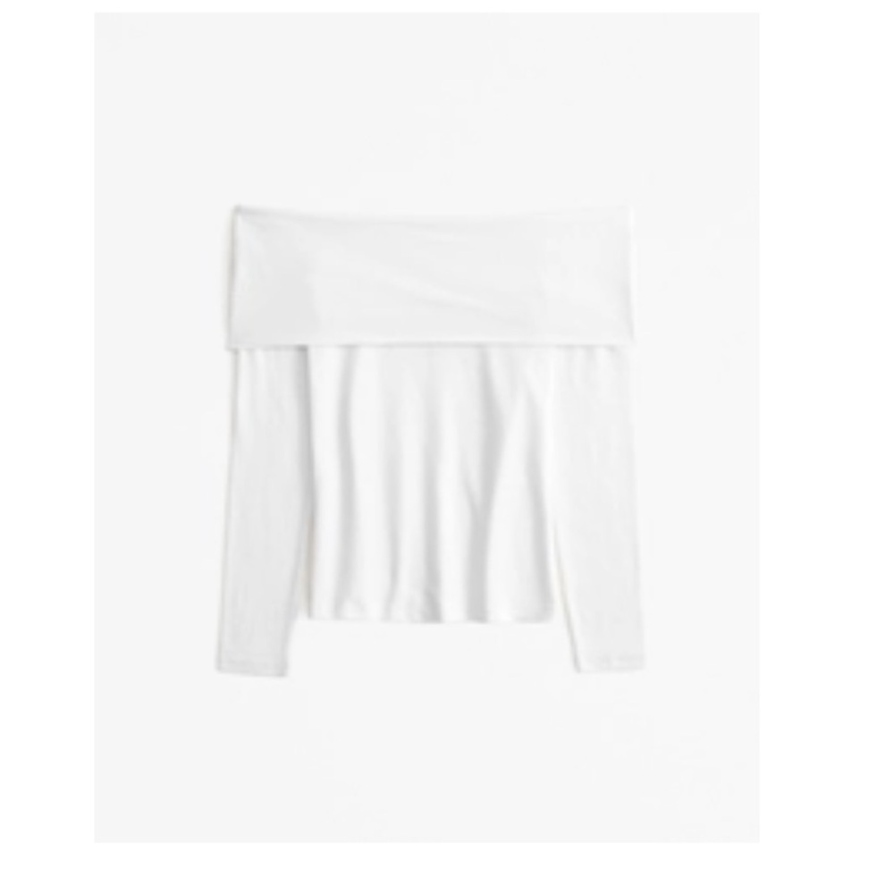Abercrombie - Long-Sleeve Tuckable Off-The-Shoulder Top